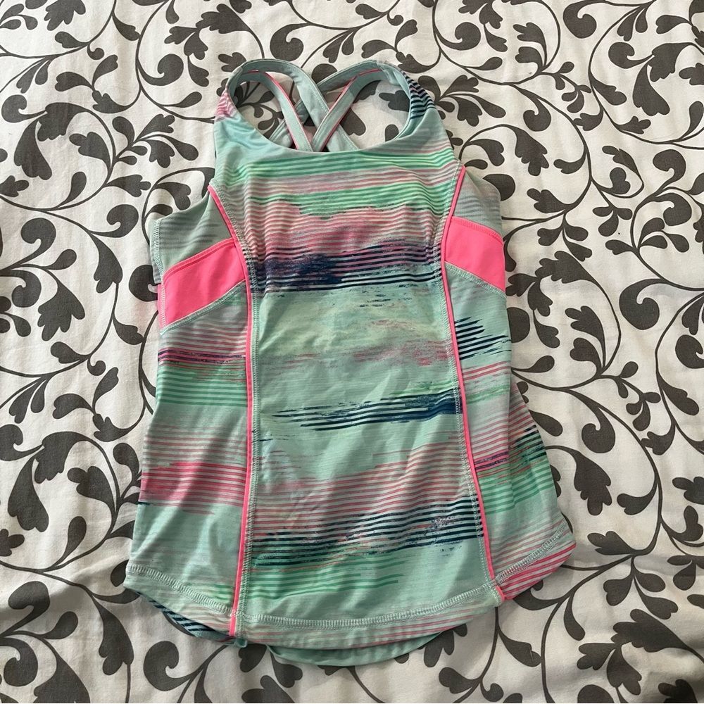 Lululemon kids ivivva active wear tank size 10